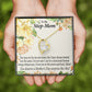 To Step Mom Bonus Mom Moon and Back Forever Necklace w Message Card-Express Your Love Gifts