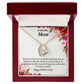 To Step Mom Bonus Mom My Unbiological Mom Forever Necklace w Message Card-Express Your Love Gifts