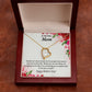 To Step Mom Bonus Mom My Unbiological Mom Forever Necklace w Message Card-Express Your Love Gifts