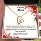 To Step Mom Bonus Mom My Unbiological Mom Forever Necklace w Message Card-Express Your Love Gifts