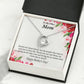To Step Mom Bonus Mom My Unbiological Mom Forever Necklace w Message Card-Express Your Love Gifts