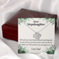 To Stepdaughter Keep Your Dreams Alive From Dad Infinity Knot Necklace Message Card-Express Your Love Gifts