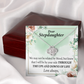 To Stepdaughter Love Always Infinity Knot Necklace Message Card-Express Your Love Gifts