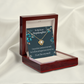 To Stepdaughter Love & Support Infinity Knot Necklace Message Card-Express Your Love Gifts