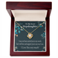 To Stepdaughter Love & Support Infinity Knot Necklace Message Card-Express Your Love Gifts