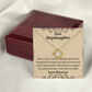 To Stepdaughter Milestones From Dad or Mom Infinity Knot Necklace Message Card-Express Your Love Gifts