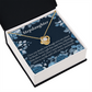 To Stepdaughter You're a Blessing Infinity Knot Necklace Message Card-Express Your Love Gifts