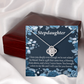 To Stepdaughter You're a Blessing Infinity Knot Necklace Message Card-Express Your Love Gifts