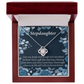 To Stepdaughter You're a Blessing Infinity Knot Necklace Message Card-Express Your Love Gifts