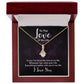 To The Love of My Life In You I've Found Alluring Ribbon Necklace Message Card-Express Your Love Gifts