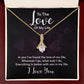 To The Love of My Life In You I've Found Alluring Ribbon Necklace Message Card-Express Your Love Gifts
