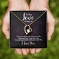 To The Love of My Life In You I've Found Forever Necklace w Message Card-Express Your Love Gifts