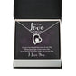 To The Love of My Life In You I've Found Forever Necklace w Message Card-Express Your Love Gifts