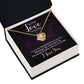 To The Love of My Life In You I've Found Infinity Knot Necklace Message Card-Express Your Love Gifts
