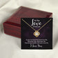 To The Love of My Life In You I've Found Infinity Knot Necklace Message Card-Express Your Love Gifts