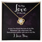 To The Love of My Life In You I've Found Infinity Knot Necklace Message Card-Express Your Love Gifts
