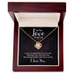 To The Love of My Life In You I've Found Infinity Knot Necklace Message Card-Express Your Love Gifts