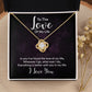 To The Love of My Life In You I've Found Infinity Knot Necklace Message Card-Express Your Love Gifts