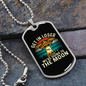 To the Moon Bitcoin Crypto Necklace Stainless Steel or 18k Gold Dog Tag 24" Chain-Express Your Love Gifts