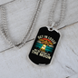 To the Moon Bitcoin Crypto Necklace Stainless Steel or 18k Gold Dog Tag 24" Chain-Express Your Love Gifts