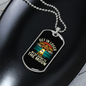 To the Moon Bitcoin Crypto Necklace Stainless Steel or 18k Gold Dog Tag 24" Chain-Express Your Love Gifts