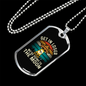 To the Moon Bitcoin Crypto Necklace Stainless Steel or 18k Gold Dog Tag 24" Chain-Express Your Love Gifts