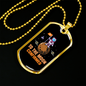 To The Moon Confirmed Bitcoin Crypto Necklace Stainless Steel or 18k Gold Dog Tag 24" Chain-Express Your Love Gifts