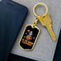 To The Moon Confirmed Crypto Keychain Stainless Steel or 18k Gold Dog Tag Keyring-Express Your Love Gifts