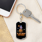 To The Moon Confirmed Crypto Keychain Stainless Steel or 18k Gold Dog Tag Keyring-Express Your Love Gifts