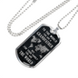 To The World You Are A Grandfather Necklace Stainless Steel or 18k Gold Dog Tag 24" Chain-Express Your Love Gifts