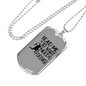 To What Needs Fixing Woodworker Dog Tag Stainless Steel or 18k Gold W 24"-Express Your Love Gifts