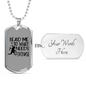 To What Needs Fixing Woodworker Dog Tag Stainless Steel or 18k Gold W 24"-Express Your Love Gifts