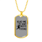 To What Needs Fixing Woodworker Dog Tag Stainless Steel or 18k Gold W 24"-Express Your Love Gifts