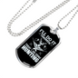 Today Going Hunting Necklace Stainless Steel or 18k Gold Dog Tag 24" Chain-Express Your Love Gifts