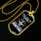 Today Going Hunting Necklace Stainless Steel or 18k Gold Dog Tag 24" Chain-Express Your Love Gifts