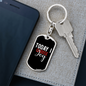 Today I Choose Joy Keychain Stainless Steel or 18k Gold Dog Tag Keyring-Express Your Love Gifts