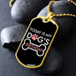 Today is My Dog's Birthday Necklace Stainless Steel or 18k Gold Dog Tag 24" Chain-Express Your Love Gifts