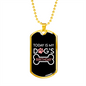 Today is My Dog's Birthday Necklace Stainless Steel or 18k Gold Dog Tag 24" Chain-Express Your Love Gifts