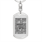 Today Of Its Strength Keychain Stainless Steel or 18k Gold Dog Tag Keyring-Express Your Love Gifts