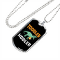 Toddler Dinosaur Bitcoin Crypto Necklace Stainless Steel or 18k Gold Dog Tag 24" Chain-Express Your Love Gifts