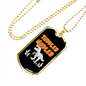 Toddler Hodler Bitcoin Crypto Necklace Stainless Steel or 18k Gold Dog Tag 24" Chain-Express Your Love Gifts