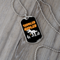 Toddler Hodler Bitcoin Crypto Necklace Stainless Steel or 18k Gold Dog Tag 24" Chain-Express Your Love Gifts