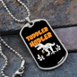 Toddler Hodler Bitcoin Crypto Necklace Stainless Steel or 18k Gold Dog Tag 24" Chain-Express Your Love Gifts