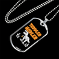 Toddler Hodler Bitcoin Crypto Necklace Stainless Steel or 18k Gold Dog Tag 24" Chain-Express Your Love Gifts