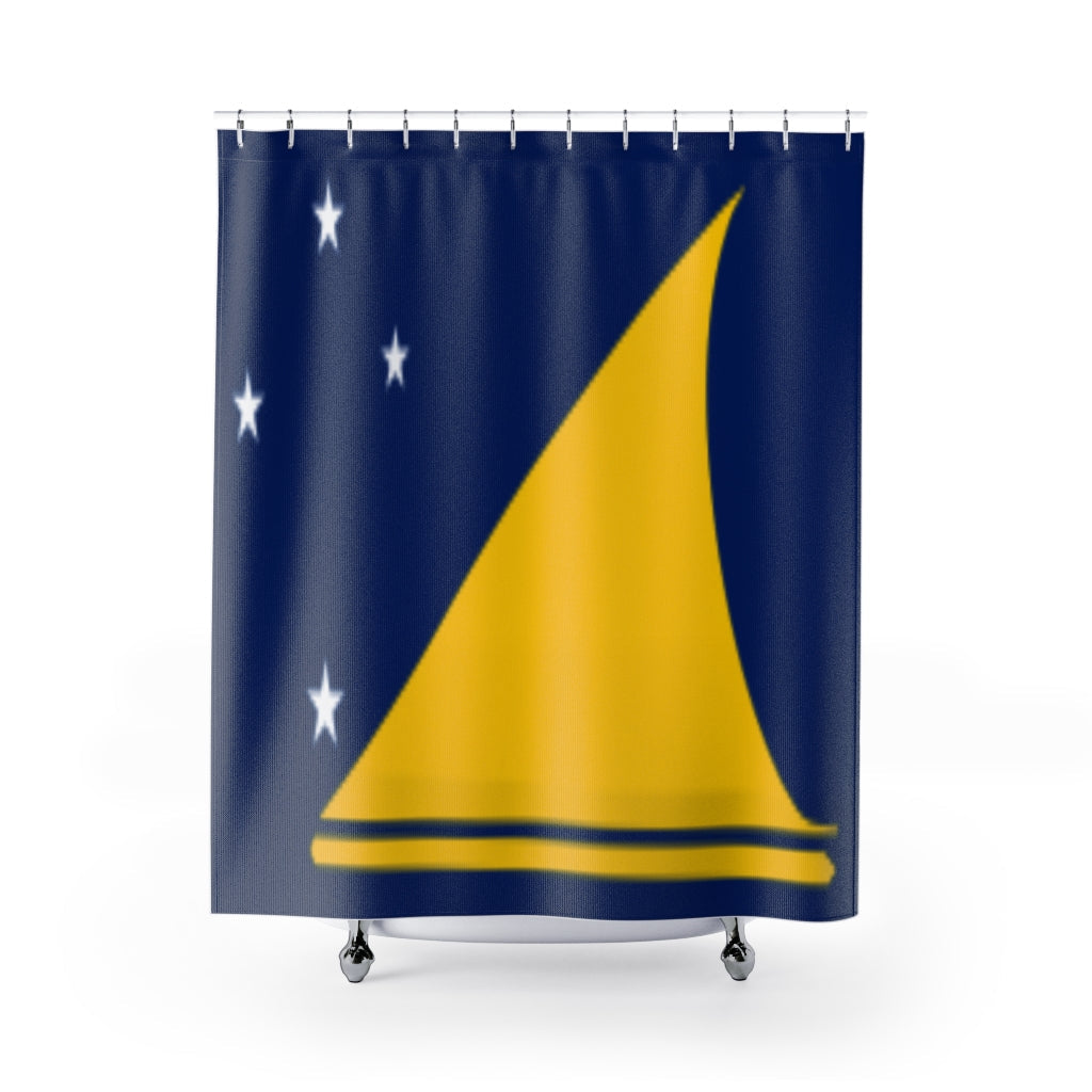 Tokelau Flag Stylish Design 71" x 74" Elegant Waterproof Shower Curtain for a Spa-like Bathroom Paradise Exceptional Craftsmanship-Express Your Love Gifts