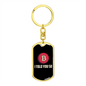 Told You So Crypto Keychain Stainless Steel or 18k Gold Dog Tag Keyring-Express Your Love Gifts