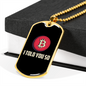 Told You So Crypto Necklace Stainless Steel or 18k Gold Dog Tag 24" Chain-Express Your Love Gifts
