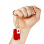 Tonga Flag Necklace Stainless Steel or 18k Gold Dog Tag 24" Chain-Express Your Love Gifts
