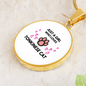 Tonkinese Cat Girl Circle Necklace Stainless Steel or 18k Gold 18-22"-Express Your Love Gifts