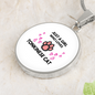 Tonkinese Cat Girl Circle Necklace Stainless Steel or 18k Gold 18-22"-Express Your Love Gifts